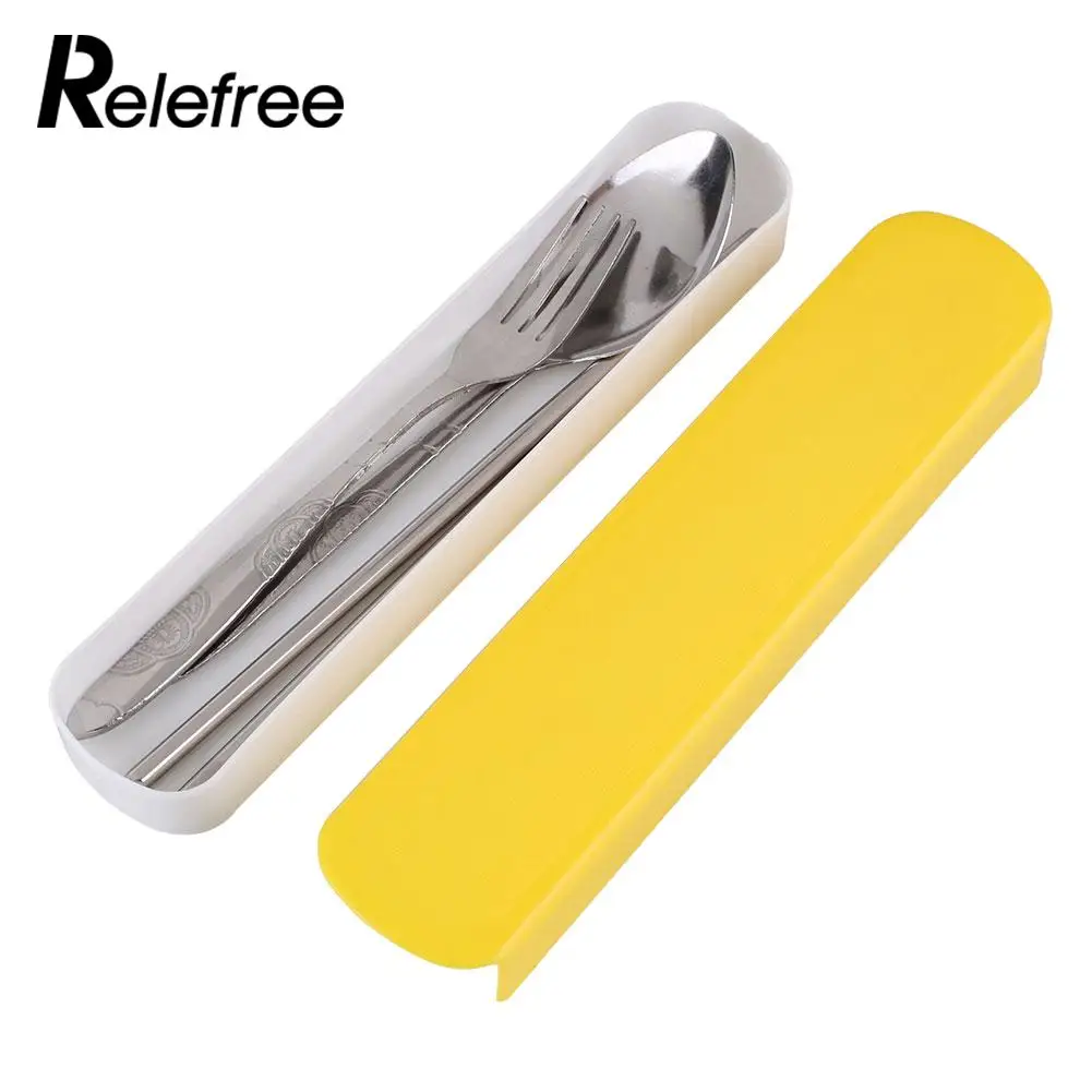 Cuchillo Portable cuchara tenedor cubiertos acampar al aire libre viaje comer vajilla