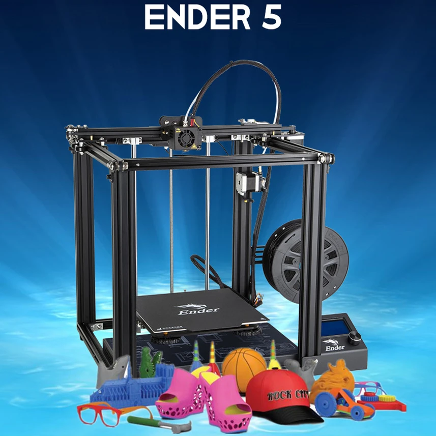 

Ender High precision 3D printer Ender-5 large size Cmagnetic build plate Power off