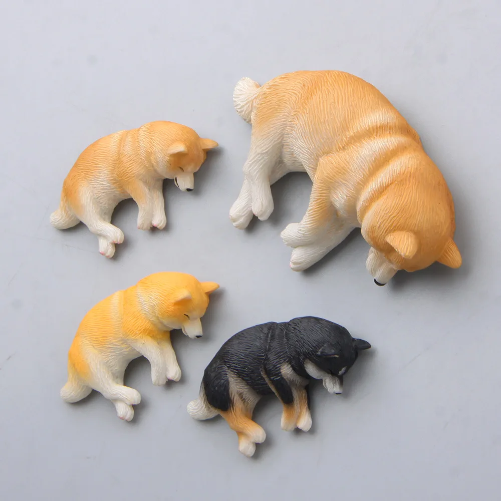 

Japanese Cute Kawaii sleeping Pet animals Shiba Inu figurine Collection Decoration Figures Kids Toy