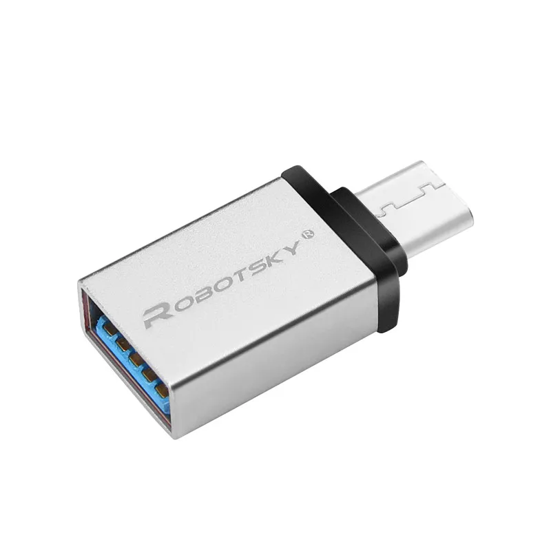 Robotsky USB3.0 type C конвертер type-C на OTG USB 3,0 USB C адаптер для Chromebook Macbook huawei P9 Xiaomi 4C Nexus 5X LG G5