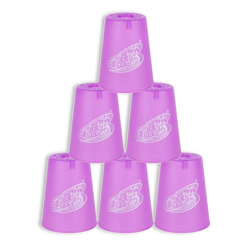  Children's Jelly Color Professional Competition Solid Color New Stack Cup Table Game Toy Gift