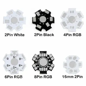 

1W 3W 5W Heat Sink LED Aluminum Base Plate PCB Board Substrate 20mm*20mm Star Kit DIY Cooling Heat sink for rgb LED Bead Chips