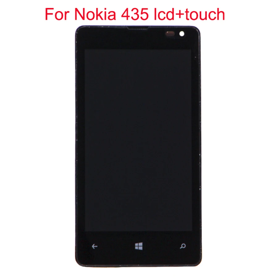 JPFix LCD + сенсорный экран для Nokia Microsoft Lumia 435 RM-1070 с рамкой стеклянная панель Полная