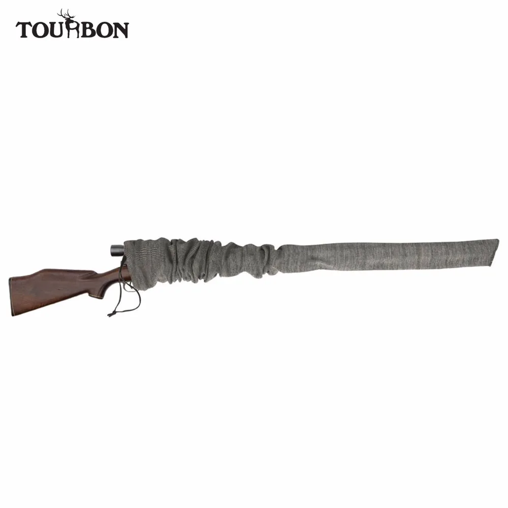 Tourbon Gun Socks Cover Case Rifle Bag Shotgun Sleeves Sack Slip Shooting Black 