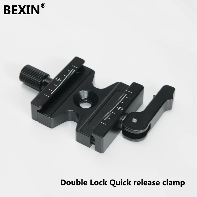 Aluminum Double lock Camera Quick Release plate Clamp lever clamp with