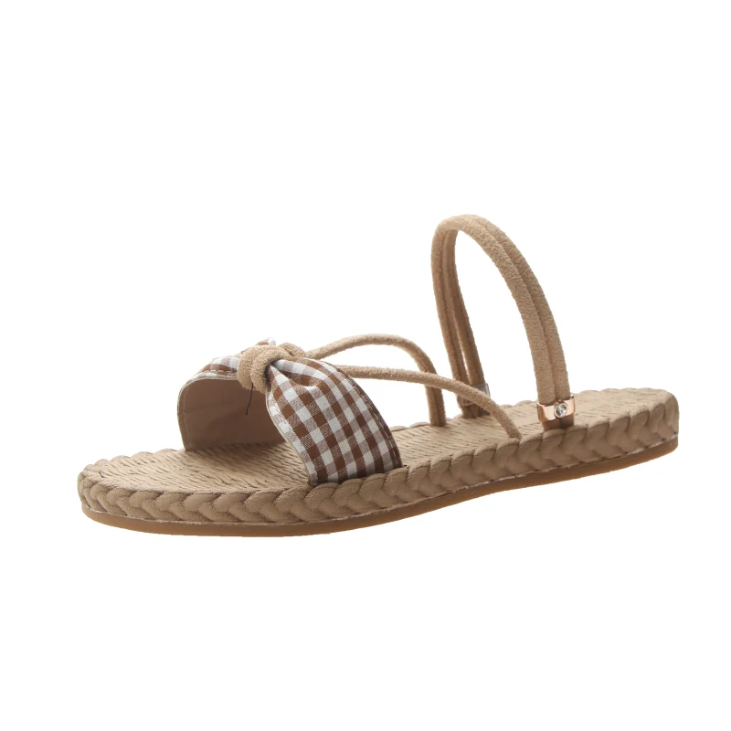 

2019 Fashion Women Shoes Slippers Fashion Bow Tie Beach Shoes Women Summer Slippers Flip Flops Flat Shoes Slip On Slides Women
