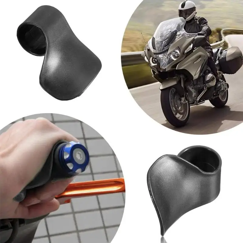 Black Universal Motorcycle E-Bike Grip Throttle Assist Wrist Cruise Control Cramp Rest Handlebar Grip Holder for Motorbike