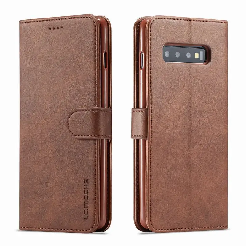 

Cover Case For Samsung Galaxy S10 5G Magnetic Flip Luxury High Quality Plain Vintage Wallet Leather Phone Cases For SAMSUNG S 10
