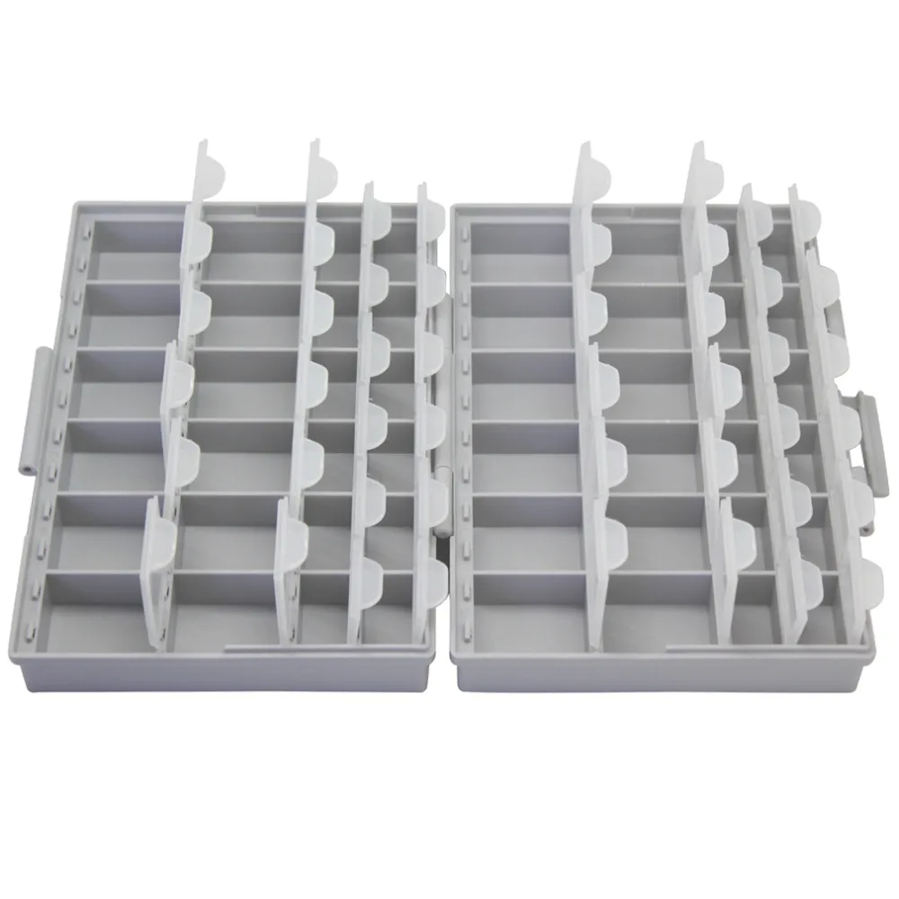 AideTek  BOX-ALL-48 Compartments SMD SMT capacitor BOX organizer surface mount Electronics Storage plasitc toolbox