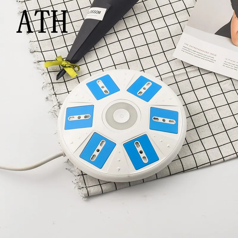 

ATH Creative UFO socket Extended Power Cube Socket 6 with 2m Cable Extension Adapter Multi Switched