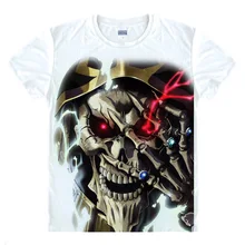 Футболка унисекс с надписью «Overlord», «Albedo», крутая летняя футболка с короткими рукавами, красивые футболки, 20 узоров, цвет белый