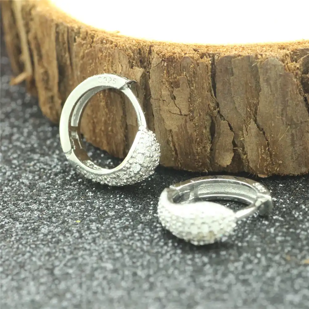 2017 Винтажные Ювелирные изделия, циркониевые серьги из стерлингового серебра 925 пробы, современные красивые серьги-гвоздики, кольцо для ушей, женский шарм, кольцо для ушей eh-131