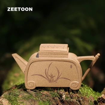 

320cc Authentic Yixing Teapot Wenfang Sibao Pot Chinese Kung Fu Tea Set Tea Maker Purple Clay Tea Pot Vintage Zisha Home Decor