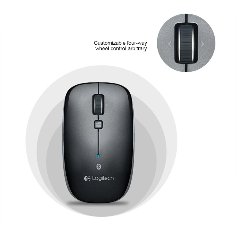 Беспроводная игровая мышь logitech M557 с Bluetooth 2,4 ГГц, оптическая эргономичная мышь 1000 dpi для ПК, поддержка официального агентства