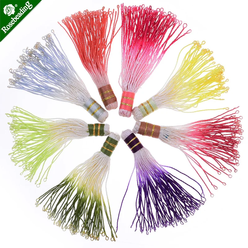 10pcs 5cm Short Handmade Tassels,tassels for jewelry making,Silky