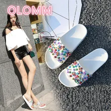 2019 new slippers women flat-soled fashion cool drag summer Korean version of the word slippers цена 2019 new slippers women flat-soled fashion cool drag summer Korean version of the word slippers цены онлайн