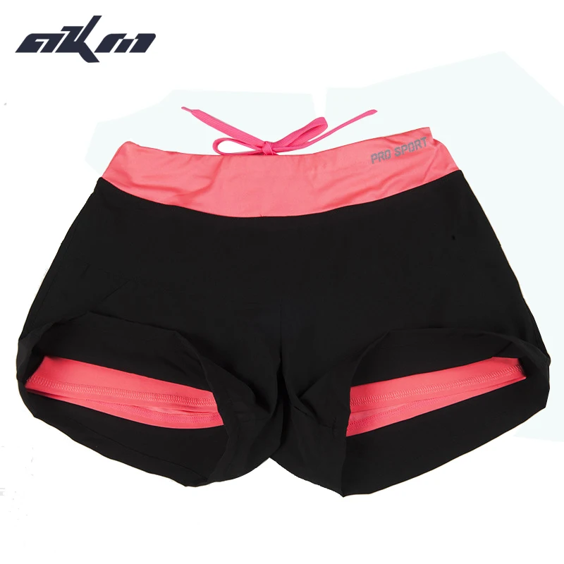 

2017 Summer Women Sports fitness Elasticit shorts fake of high elastic yoga running outdoor shorts absorbent fast drying shorts