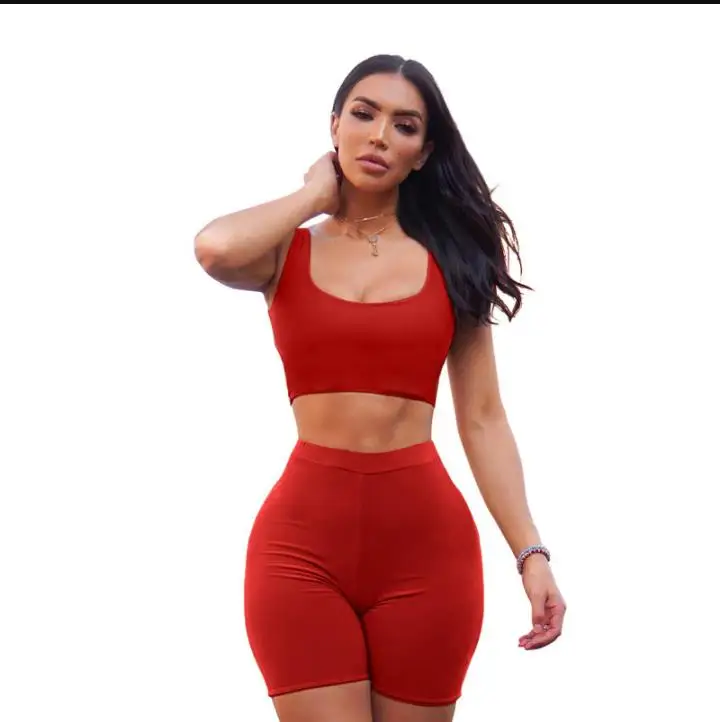 

Women Crop Tops and Biker Shorts Sweat Suits Sexy Club Outfits Two Piece Casual Tracksuit Matching Sets 2 Piece Set