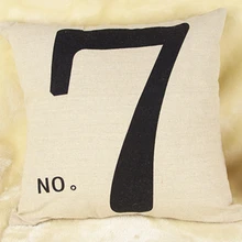 Буквы арабские цифры шрифт художественная Подушка массажер декоративные подушки украшения для дома подарок стиль винтаж