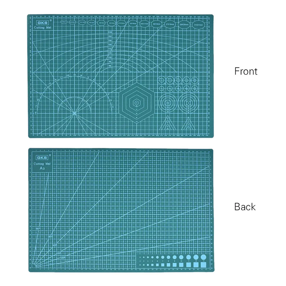 A3 ПВХ коврик для резки Резка мат для резки Коврики Резка Pad Лоскутная Cut Pad A3 лоскутное Инструменты ручной DIY инструмент Резка доска двусторонняя самовосстановления