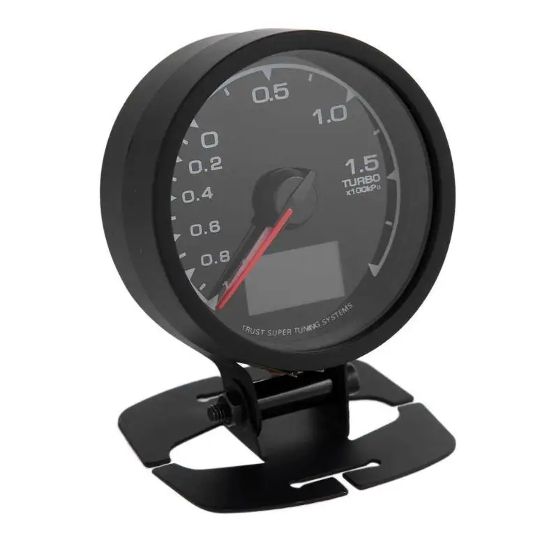 1 шт. турбо Boost Gauge 62 мм/2,5 дюйма 7 светлый цветной ЖК-дисплей Автомобильный авто турбо Boost Gauge с измерителем напряжения