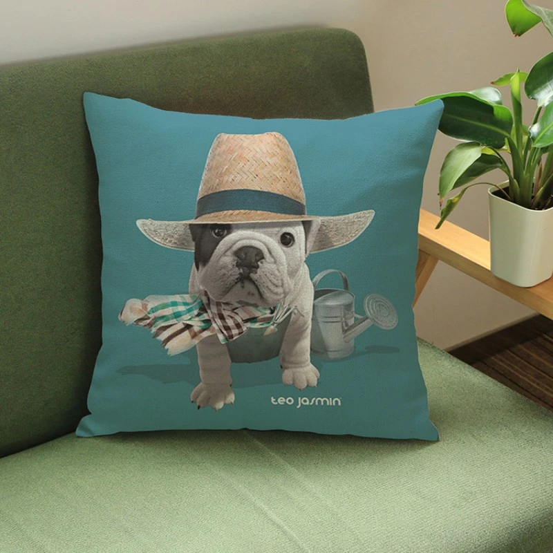 NANA Home Throw Pillows Puppy French Bulldog with Same Gesture Colorful Throw Pillows 13.78 X 13.78 Inch Heart-Shaped Cushion Gift for Friends/Children/Girl/Valentine's Day NANA Home Throw Pillows Puppy French Bulldog with Same Gesture Colorful Throw Pillows 13.78 X 13.78 Inch Heart-Shaped Cushion Gift for Friends/Children/Girl/Valentine's Day