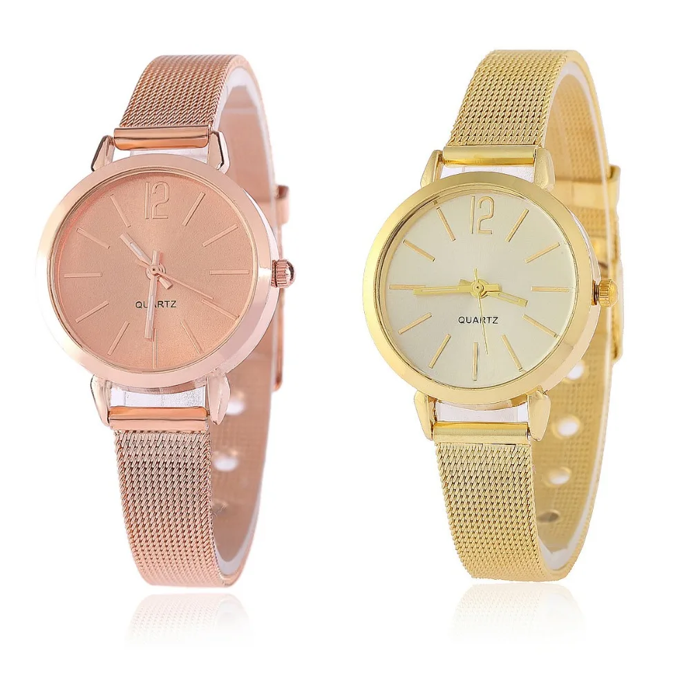 

Alloy fine mesh with simple ladies watch Fashion big digital quartz female watch woman watch gift clock relogio feminino