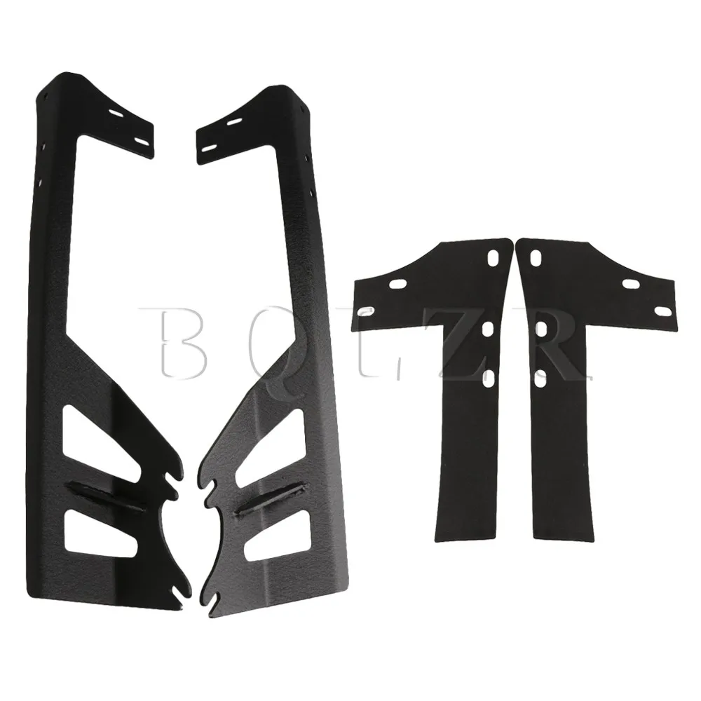 

BQLZR Double-Row Iron 52inch Light Bar Windshield Top Mounting Bracket For Jeep Wrangler JK Pack of 2
