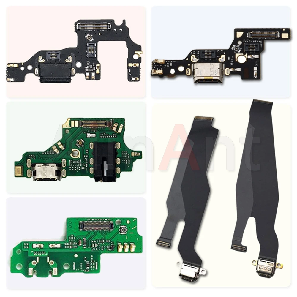 

AiinAnt Original USB Date Charging Port Connector Flex Cable For Huawei P8 P9 P10 P20 P30 Lite Plus Pro 2017 Charger Dock Flex