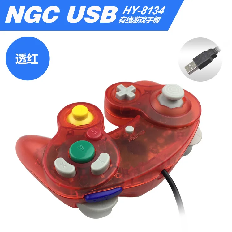 Для Gamecube контроллер USB проводной ручной джойстик для NAND для NGC GC контроллер для MAC компьютера ПК геймпад ns