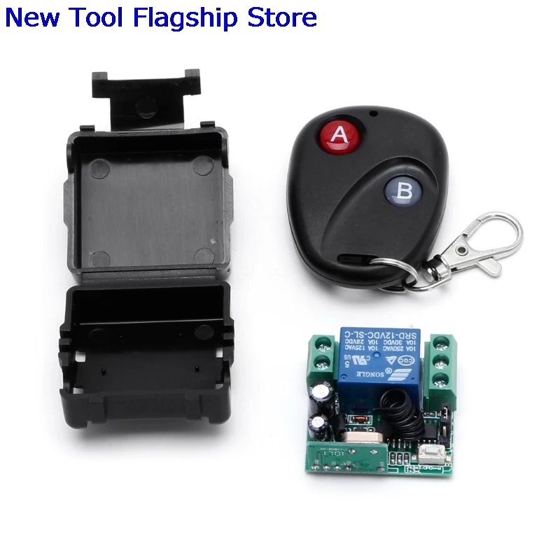 1CH беспроводной пульт дистанционного управления DC 12V 10A 433MHz передатчик с приемником