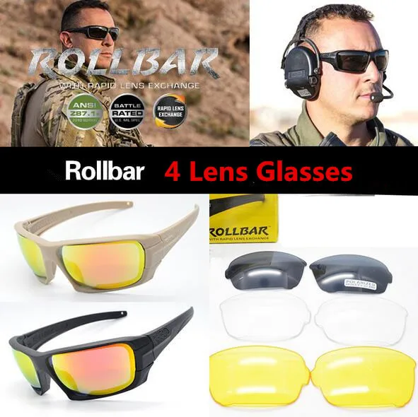 Cheap 3 Colors Brand Rollbar 4 Lens Polarized Tactical Sunglasses UV Military Glasses TR90 Army Google Bullet-proof Cycling Eyewear Cheap 3 Colors Brand Rollbar 4 Lens Polarized Tactical Sunglasses UV Military Glasses TR90 Army Google Bullet-proof Cycling Eyewear