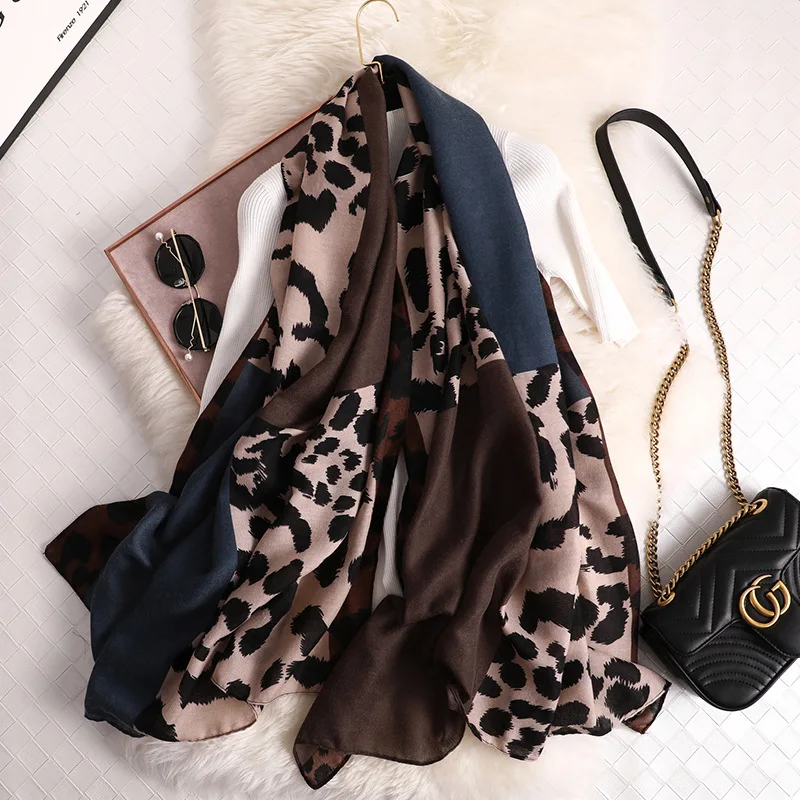 

Design Limited Hot Sale Adult Polyester Leopard 2020 Women Fashion For Lady Cotton Scarves Shawls And Wraps Neck Head Hijab