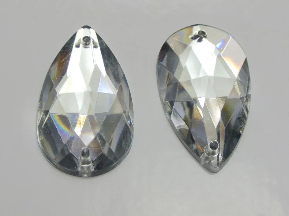 5mm Rhinestones 500 Sew On Glass with Silver Tone back Clear Diamante crystals