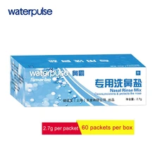 Waterpulse 2,7 г* 60 пакеты предусмотрена носовые промыть сочетание соленой аллергия рельеф для мытья бутылка 300 мл Портативный нос ирригатор аксессуары
