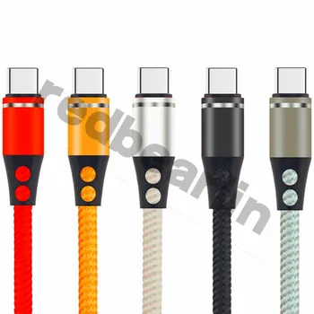 

Braided Alloy metal s10 cable Type C 1m 3ft fast speed Micro V8 5pin usb cables wire for samsung s7 s8 edge s9