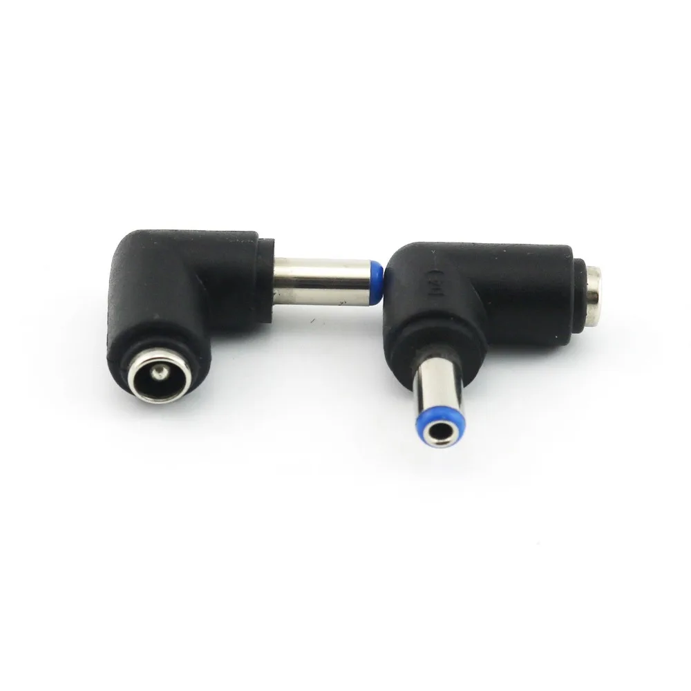 

10x DC Power 5.5mm x 2.5mm Female To 5.5mm x 2.1mm Male Plug 90 Degree Right Angle Adapter Connector