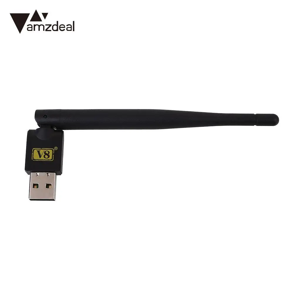Мини Портативный USB 2 0 Беспроводная антенна Wi Fi донгл для спутникового ТВ