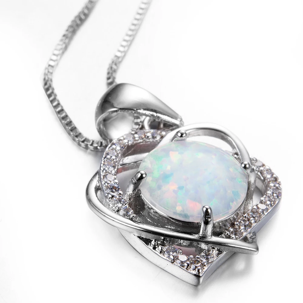 opal heart necklaces for women (3)