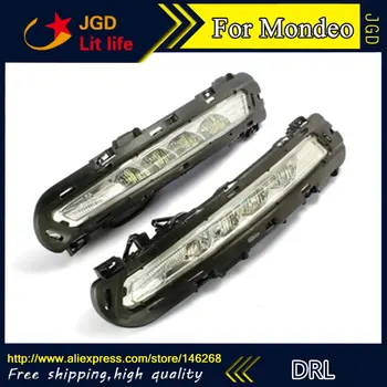

Free shipping ! 12V 6000k LED DRL Daytime running light for Ford Mondeo 2010-2012 fog lamp frame Fog light