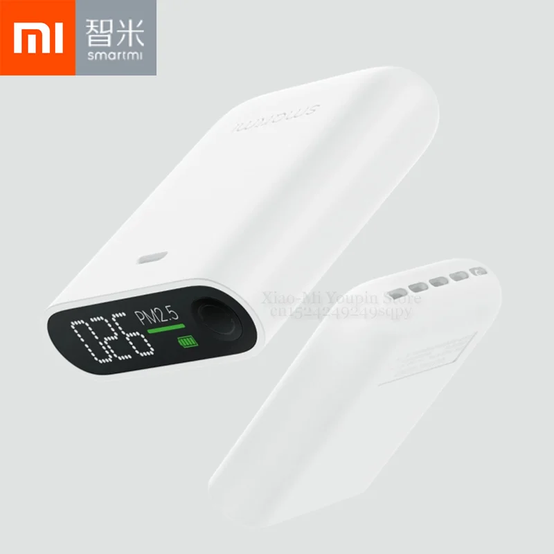 

Xiaomi Mijia Smartmi PM2.5 Air Detector Portable Sensitive Mijia Air Quality Tester LED Screen Three-color Digital Indicator