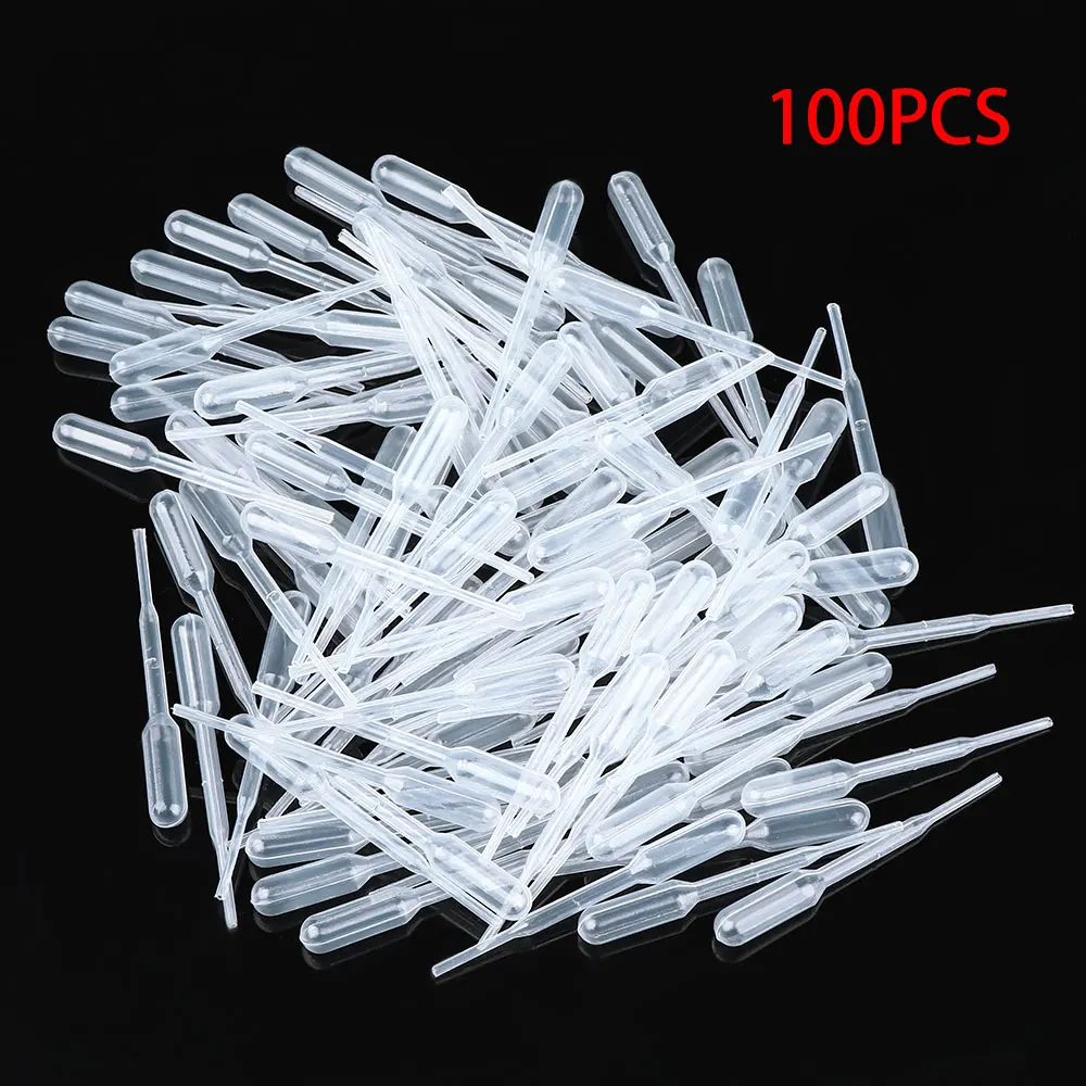 

100Pcs Multi-function 0.2ml Disposable Plastic Eye Dropper Perfume Set Transfer Graduated Pipettes Practical Useful