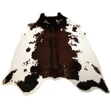 С изображением коровы печати ковер Большие размеры под телячью кожу ковер; не скользкие; с животными; коврик с принтом из натуральной коровьей кожи ковер для Офис гостиной