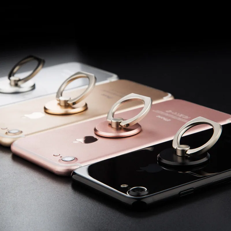 Universal 360 Degree Finger Ring Mobile Phone Grip Stand Holder For iPhone Samsung Huawei Phone Mount Stand Round