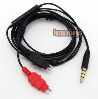 

LN003353 1.2m Handmade Cable + Remote For Sennheiser HD580 HD600 HD650 earphone Headphone Iphone/Samsung