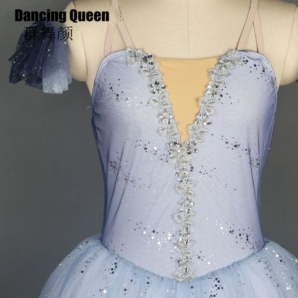 19507 детская балетная пачка для взрослых девочек, Женские Длинные Романтические костюмы для танцев и балета для балерины