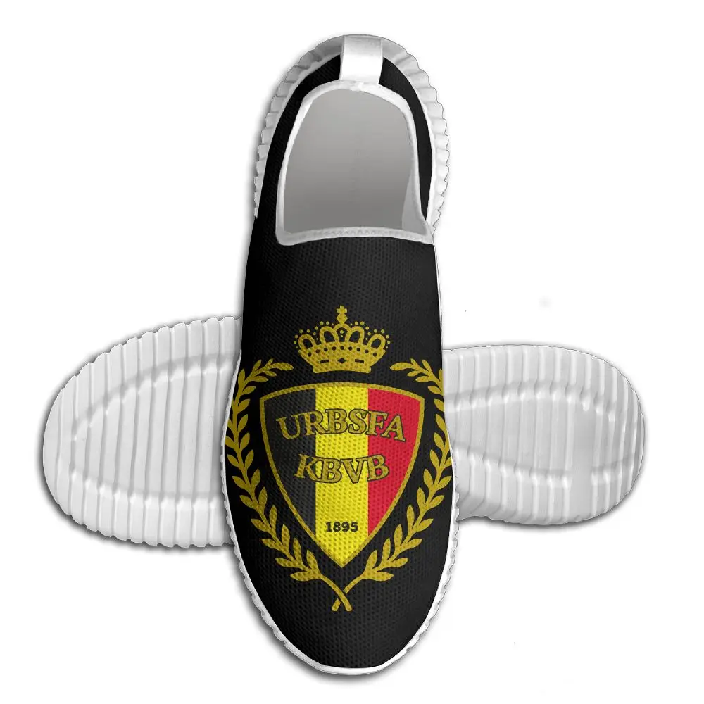 

Belgium Football Team Emblems Running Shoes Breathable Walking Shoes Lightweight Mens and Womens