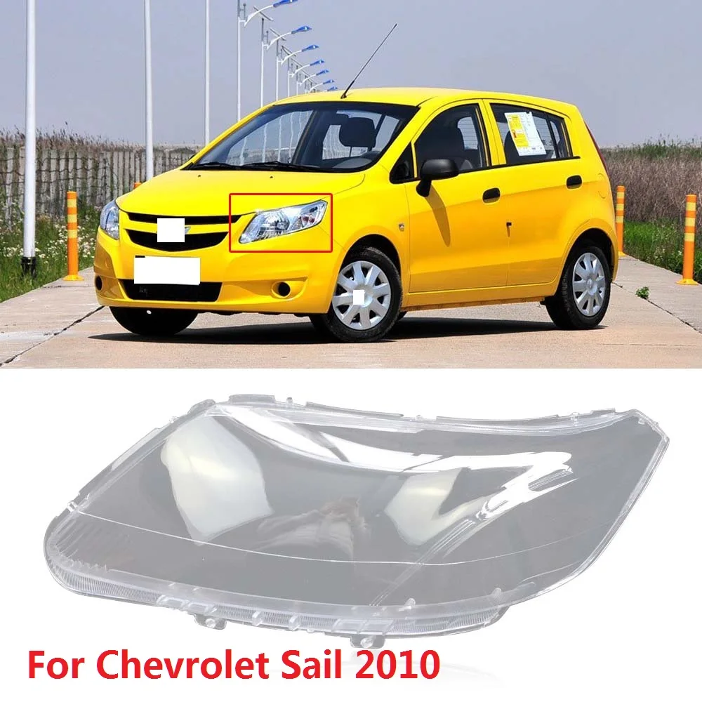 

CAPQX 1PCS For Chevrolet Sail 2010 Front Headlamp Lamp cover Lampshade Headlight Waterproof Bright Head Light Shade Shell Cap
