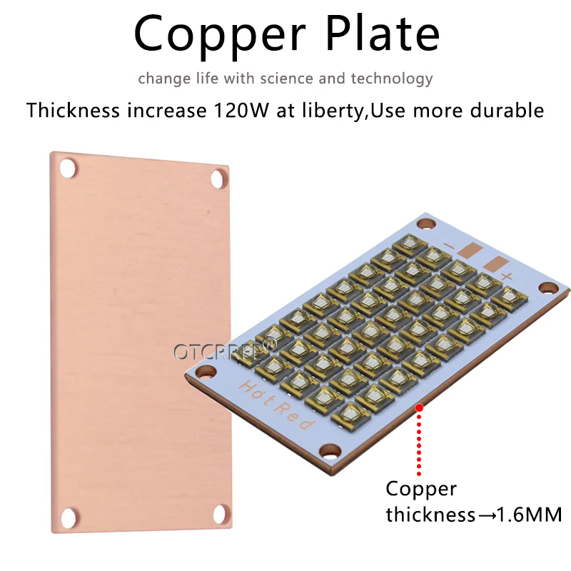 50W100W120W200W полу светодиодный s УФ лампа 395nm 405nm 420nm 365nm УФ фиолетовый светодиодный медный PCB для УФ-светильник планшетный принтер клей отверждения светильник