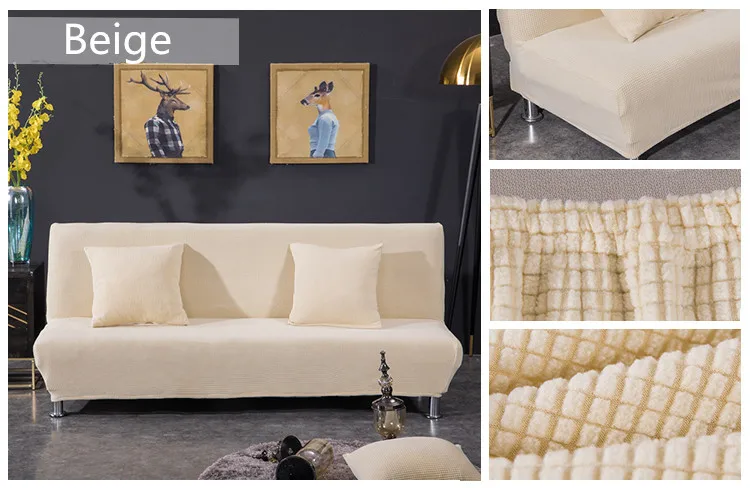 Японский Вафельный стрейч-чехол для дивана толстый плед-чехол для дивана все включено чехол сплошной цвет сочетание дивана полотенце покрытие дивана кровать